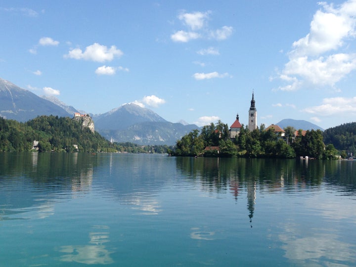 Lake Bled in Slovenia. 