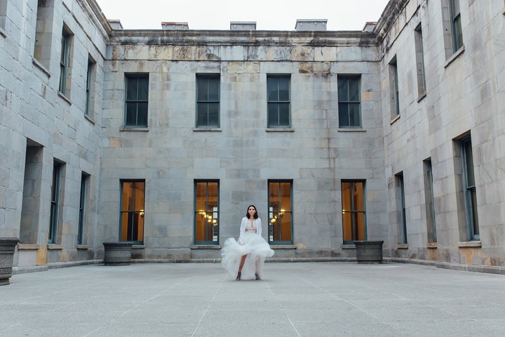 Lace & Liberty Translucent Dream Skirt, pictured at the San Francisco Mint; Photo Credit: Nanette Wong; Styled by: Melissa San Vicente 