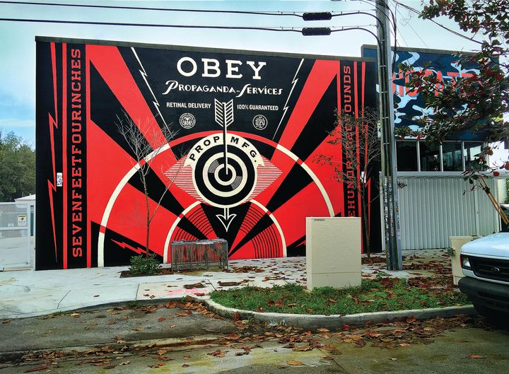 Propaganda Eye Mural, 2014, Miami, FL. Courtesy Obey Giant Art.