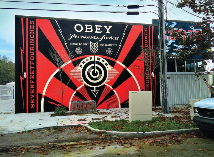 Propaganda Eye Mural, 2014, Miami, FL. Courtesy Obey Giant Art.