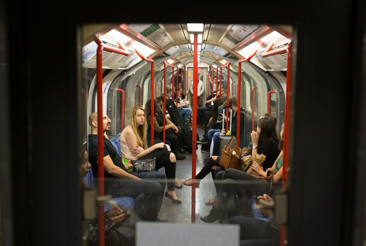Customers make the most of the Night Tube service on the Central line