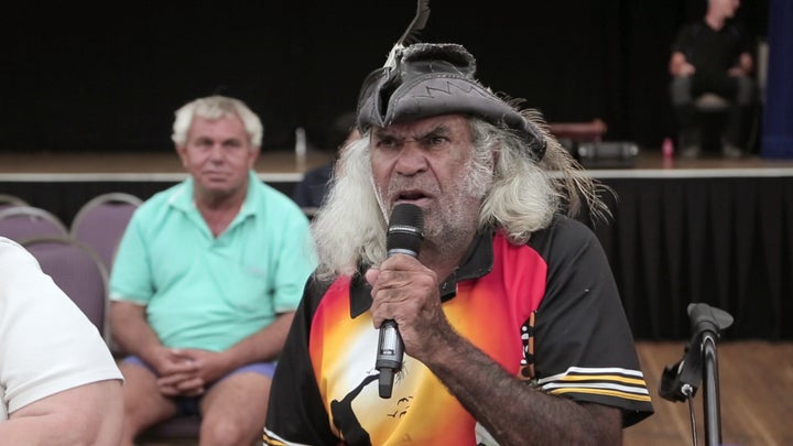 Marbk speaking at the Referendum Council Meeting in Dubbo. 19th February, 2017.