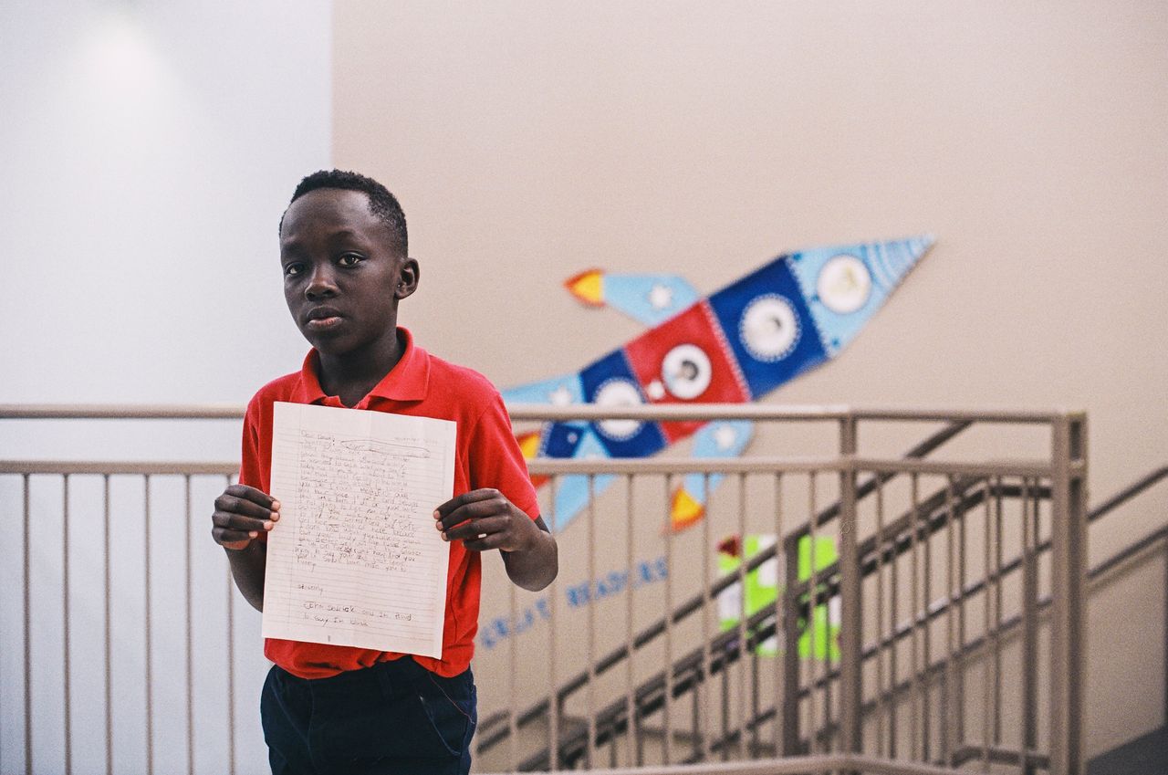 This 9-year-old student signed his letter, "I'm proud to say I'm black."