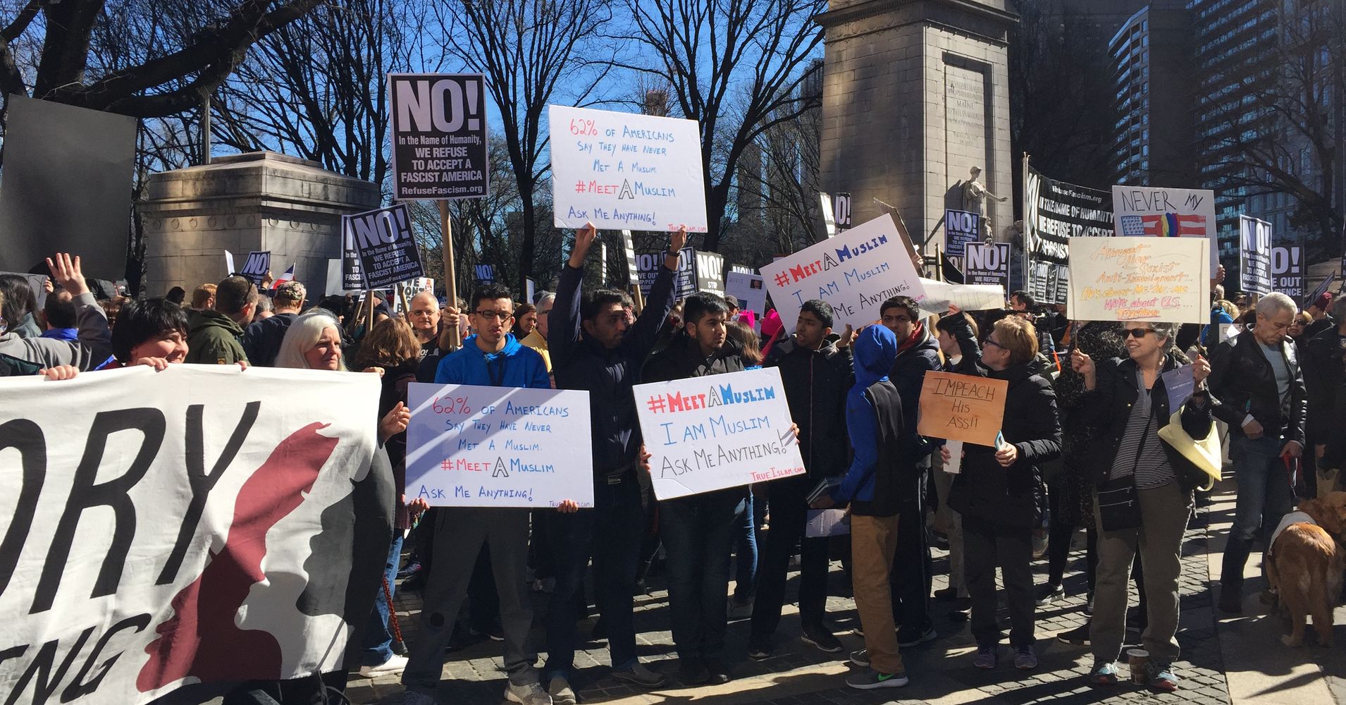 Thousands Rally At Anti-Trump 'Not My Presidents Day' Events | HuffPost