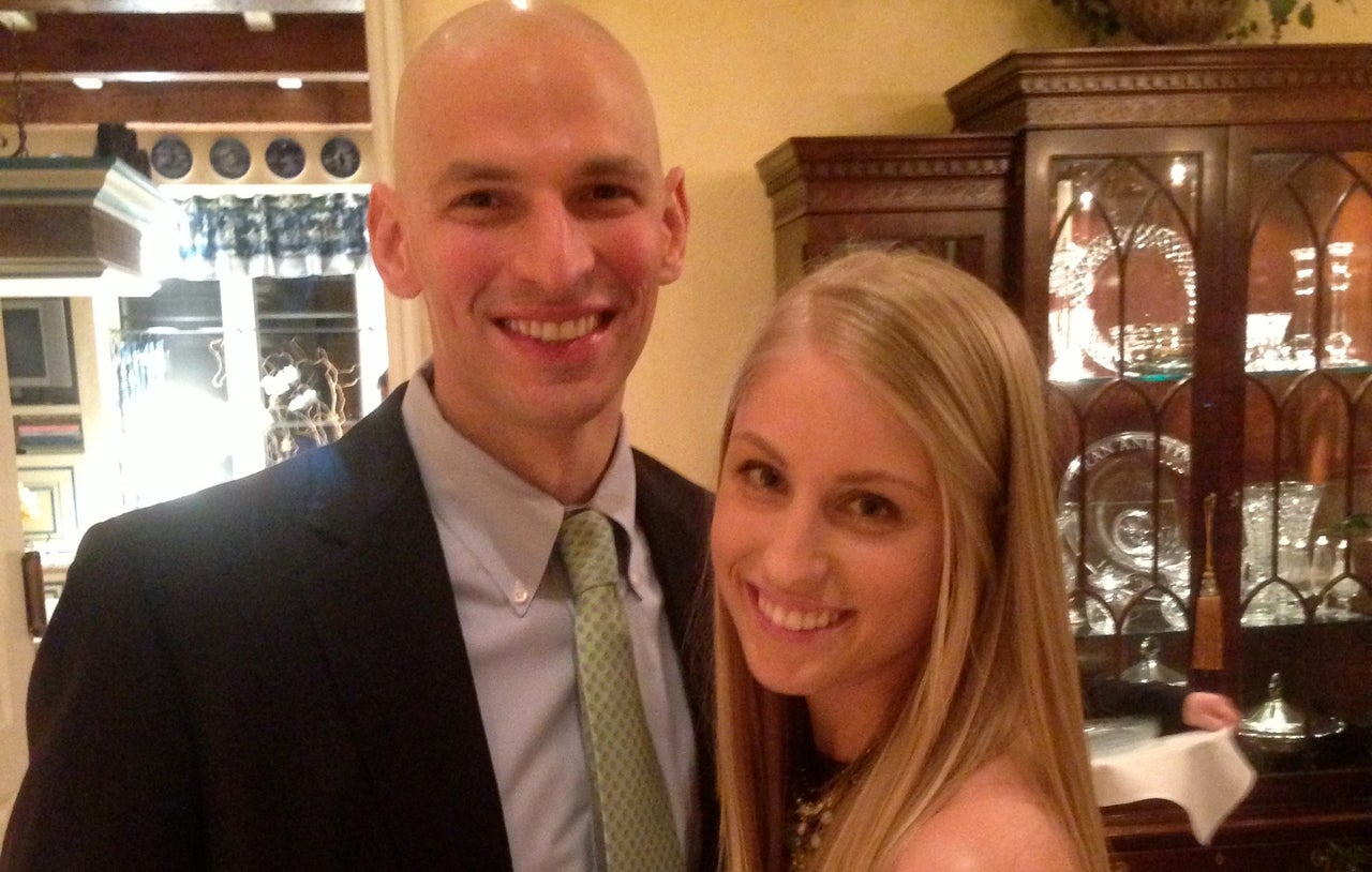 David Fajgenbaum with his wife, Caitlin. Fajgenbaum is currently enjoying a lengthy remission period. But it might not last.