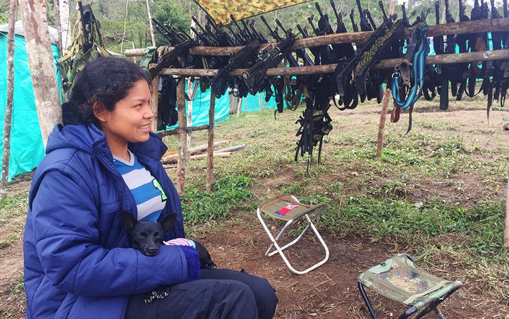 Vanessa Hurtado, 26, entered the FARC at age 13. She would like to see her parents again.