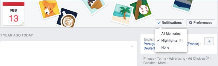 <a rel="nofollow" href="https://www.facebook.com/onthisday" target="_blank">Facebook On This Day Settings</a>
