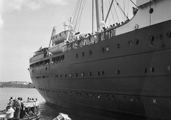 The German liner St. Louis, carrying about 900 German Jewish refugees, was denied entrance to the Havana harbor in 1939. The