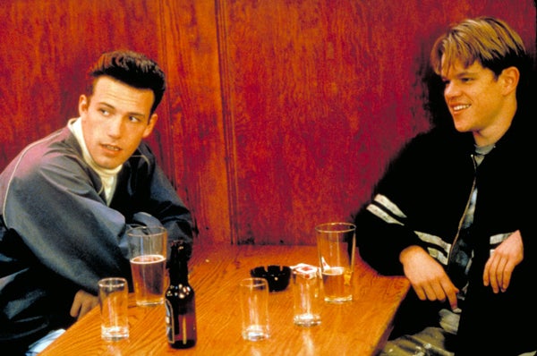 A-list bromance: Ben Affleck and Matt Damon in Good Will Hunting