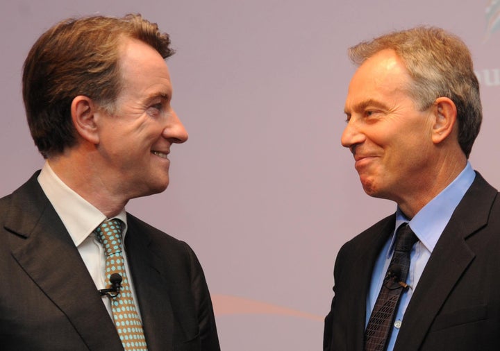 Lord Mandelson and Tony Blair