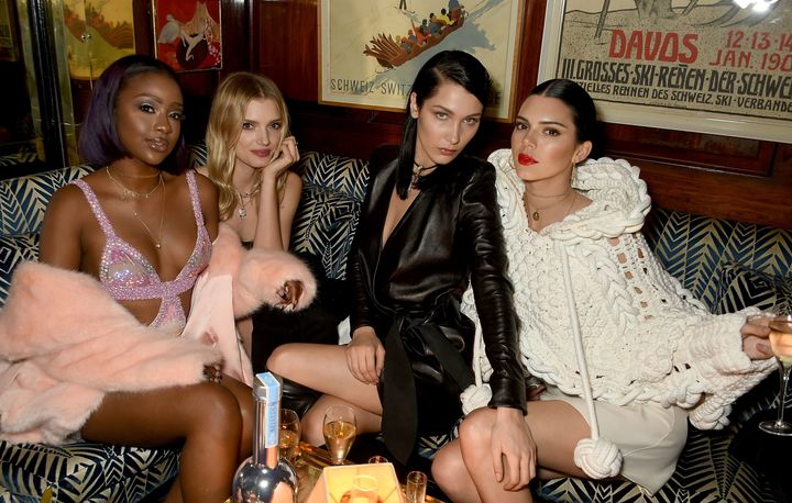 Justine Skye, Lily Donaldson, Bella Hadid and Kendall Jenner