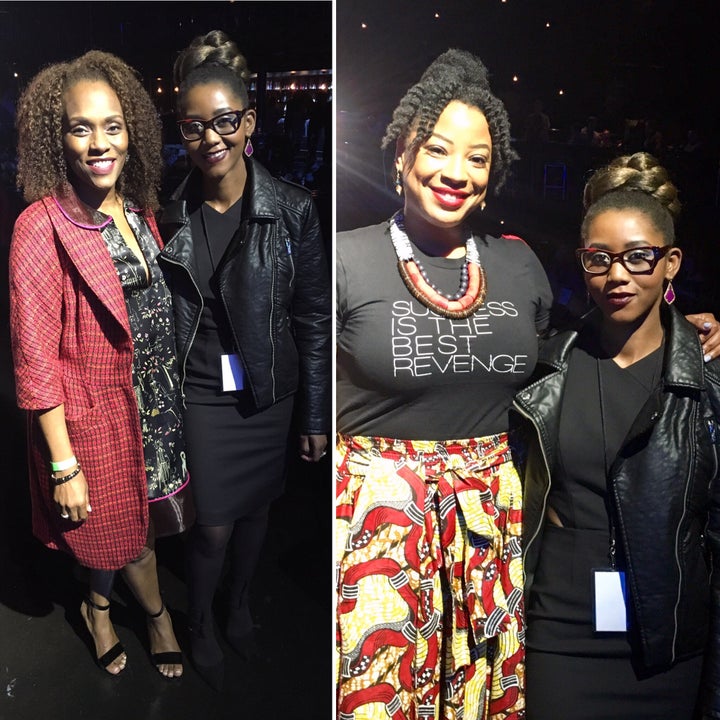 Me with Boutique owner Denise Manoy(Left) and fashion blogger and stylist Leah Frazier (Right) 