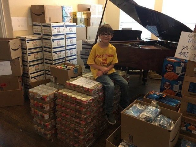 “As of February 19th, the total tally was in excess of 10,300 items, approximately 12,360 pounds.” said his mom.