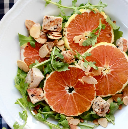 This cara cara salad shows you how to add an entire orange to a small green salad and call it lunch.