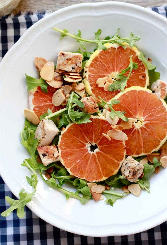 This cara cara salad shows you how to add an entire orange to a small green salad and call it lunch.