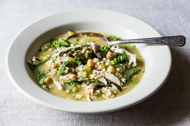 A lemon, chicken and pepper soup.&nbsp;