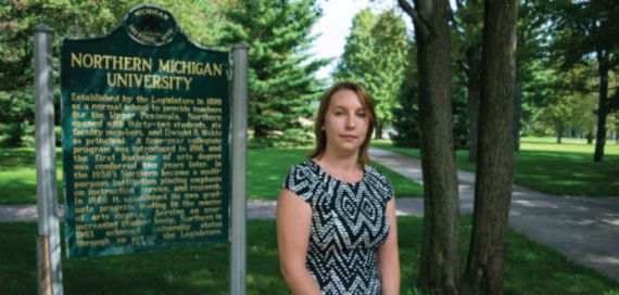 <p>After NMU student Katerina Klawes sought counseling following a sexual assault, the school warned her not to discuss "suicidal or self-destructive thoughts or actions" with other students.</p>