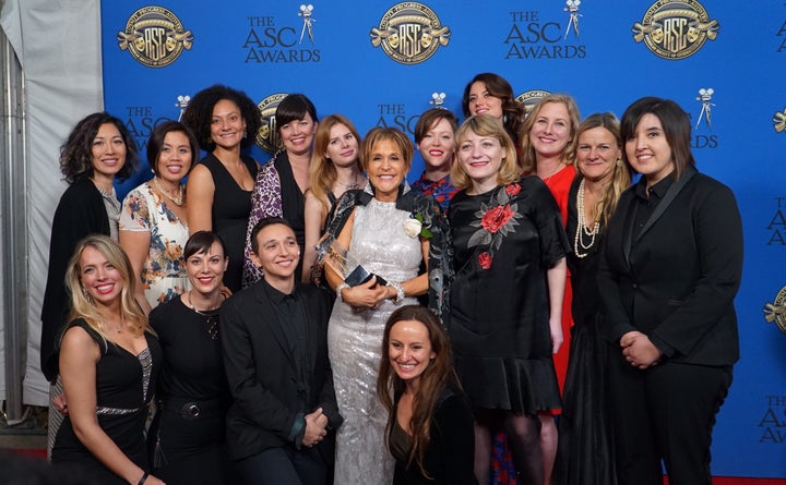 Back Row (L to R): Quyen Tran, Sandra Valde-Hansen, Kira Kelly, Alison Kelly, Elle Schneider, Nancy Schreiber, ASC, Autumn Eakin, Laura Hudock, Kristin Fieldhouse, Ellen Kuras, ASC, Julia Swain. Second Row: Jannicke Mikkelsen, Catherine Goldschmidt, Ava Berkofsky, Natasha Braier, ADF, Valentina Caniglia, AIC.