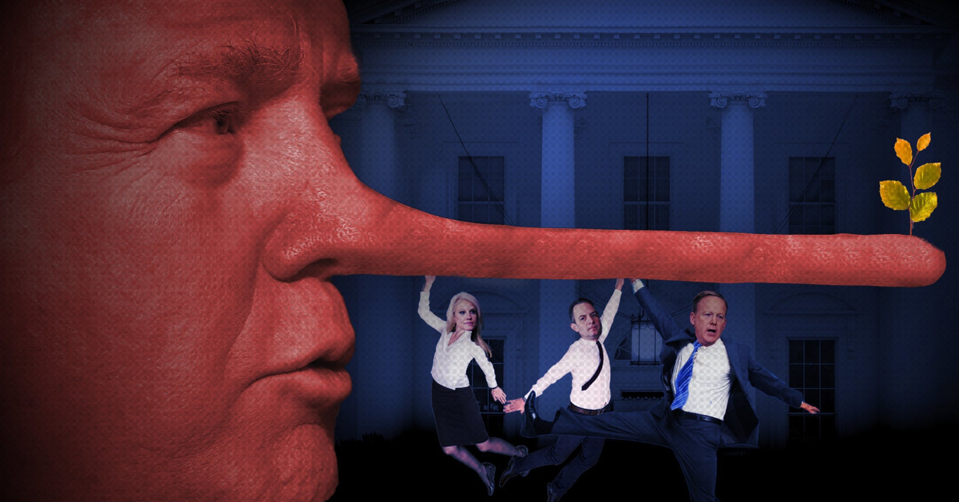 The First 100 Lies The Trump Team's Flurry Of Falsehoods HuffPost