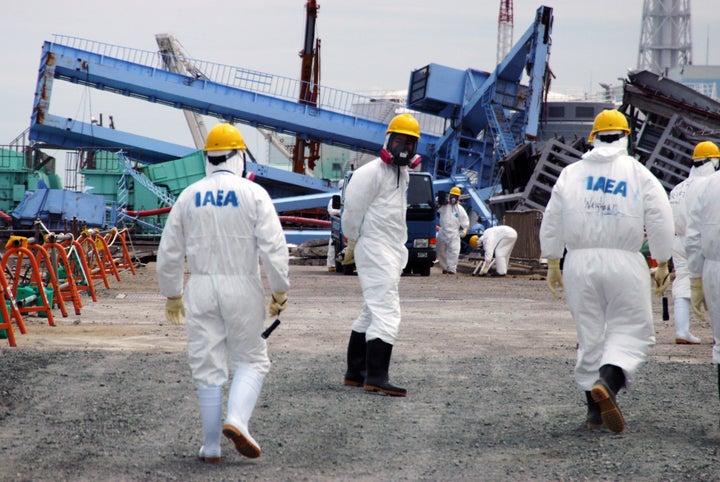 Shown here, members of an International Atomic Energy Agency (IAEA) Fact-Finding Mission in Japan, visiting the Fukushima Daiichi Nuclear Power Plant in 2011 to assess tsunami damage and study nuclear safety lessons that could be learned from the accident. 