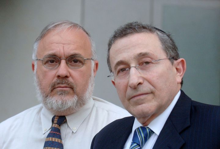 Rabbi Abraham Cooper (left) and Rabbi Marvin Hier of the Simon Wiesenthal Center wrote to Attorney General Jeff Sessions seeking a special task force.