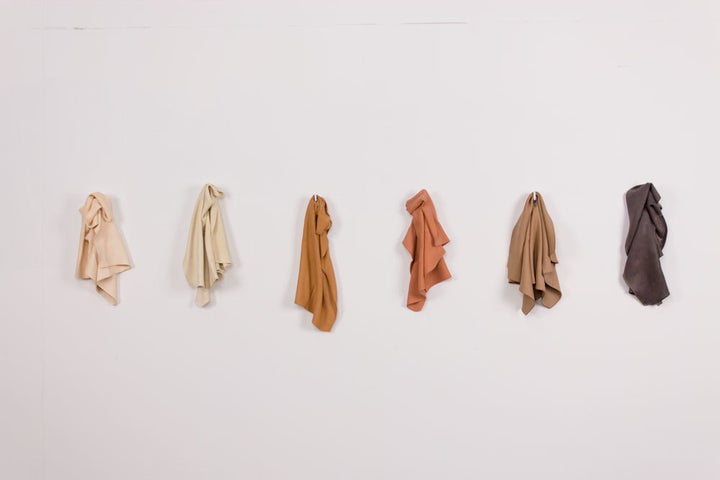 <p>Juana Valdés, Sienna Colored China Rags, 2012. Porcelain Bone China fired 1234c.</p>