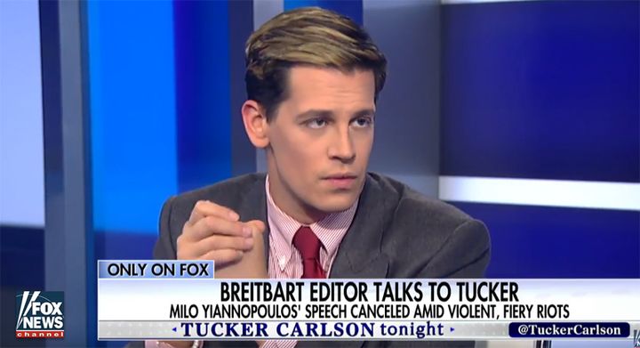 Milo was welcomed with open arms several times on Fox News.