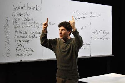 Gabriel A. Ross as Isaac Newton in <strong><em>Isaac's Eye</em></strong>