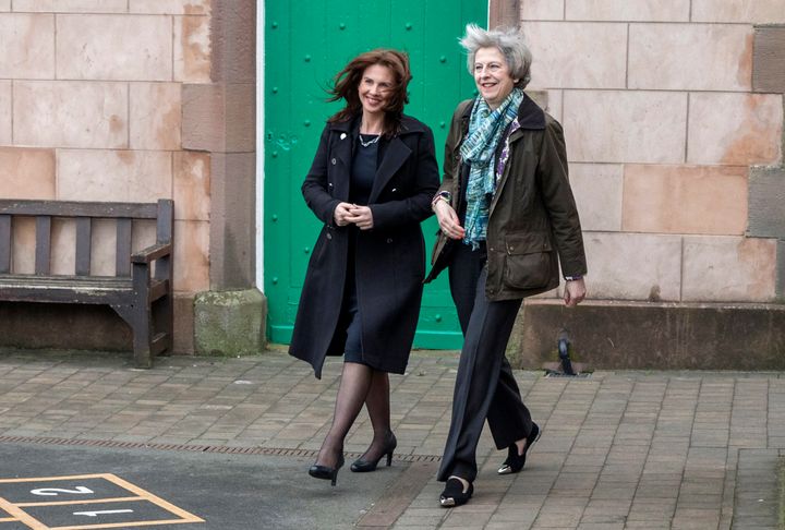 Conservative candidate Trudy Harrison, pictured with Prime Minister Theresa May