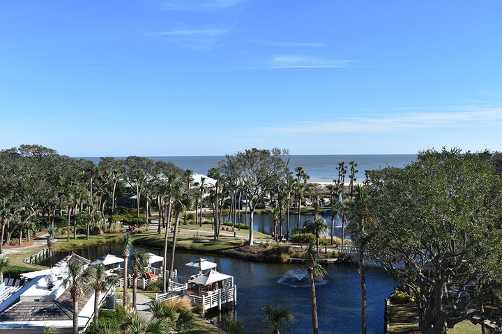 Sonesta Resort Hilton Head Island stretches across a natural lagoon to the Atlantic.