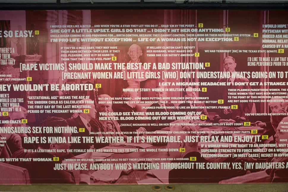 Mural Shows 37 Real And Repulsive Things Politicians Have Said About Women