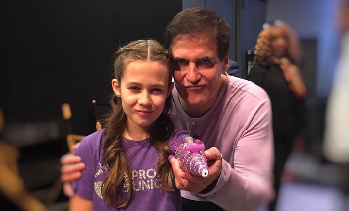 Jordan Reeves' glitter-blasting arm got the seal of approval from Mark Cuban.