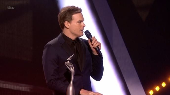 Michael C Hall collected the award on behalf of David Bowies family
