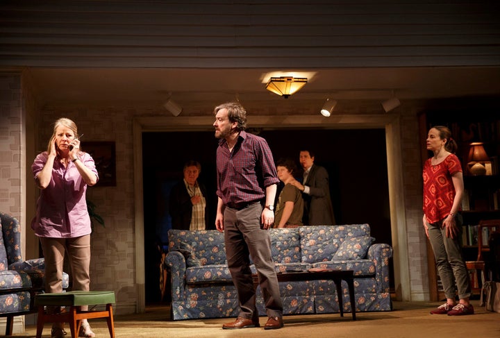 <p>Tasha Lawrence, Jeremy Shamos and Maria Dizzia in <em>If I Forget</em></p>