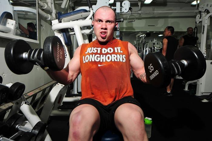 <p> <strong>Many reps with heavy weights</strong> </p>