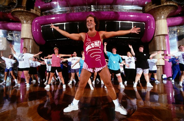 Richard Simmons on a 1996 "Cruise to Lose," which sailed through the Carribbean.