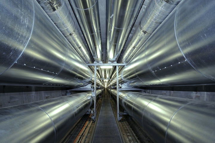 <p>Underground conduits of Copenhagen’s district cooling system</p>