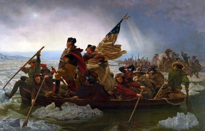 Emanuel Leutze's "Washington Crossing the Delaware," 1851.