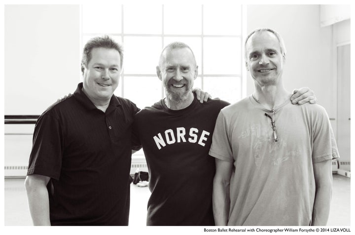 <p>Mikko Nissinen, William Forsythe, and Anthony Randazzo by Liza Voll, courtesy of Boston Ballet.</p>
