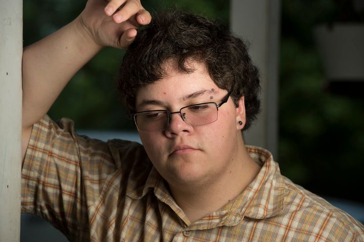 Gavin Grimm, at his home in Gloucester, Virginia, was barred from the boys' bathroom at his school.