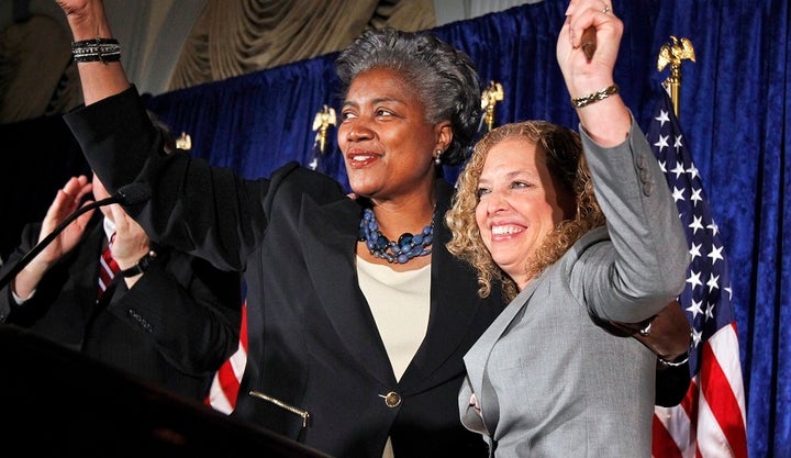 Donna Brazile and Debbie Wasserman Schultz