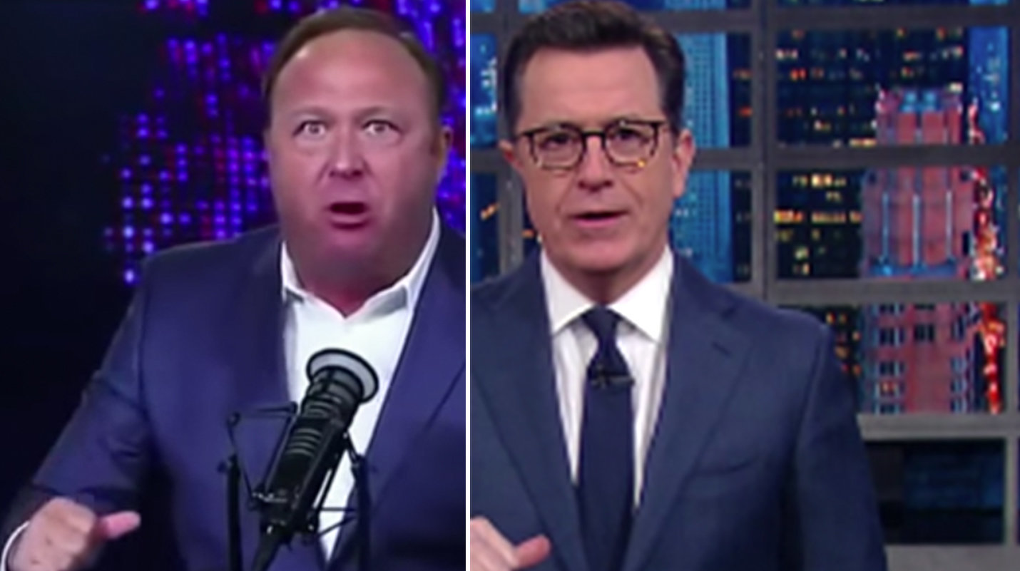 Stephen Colbert Shreds Donald Trump's 'Phone Buddy' Alex Jones ...