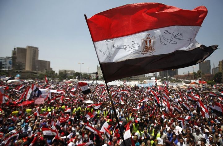 Protesters opposing Morsi gathered in Tahrir Square in Cairo