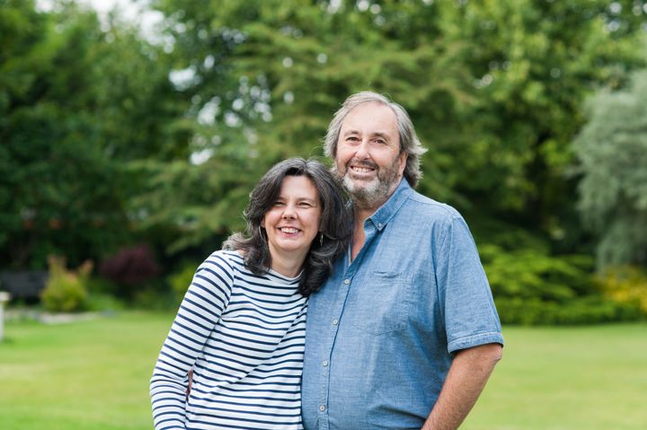 Helen Bailey with Ian Stewart, who has been convicted of murdering her in a plot to get hold of her £4million fortune.