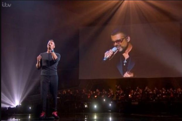 Chris Martin performed 'A Different Corner' with George Michael's vocals at last night's Brits