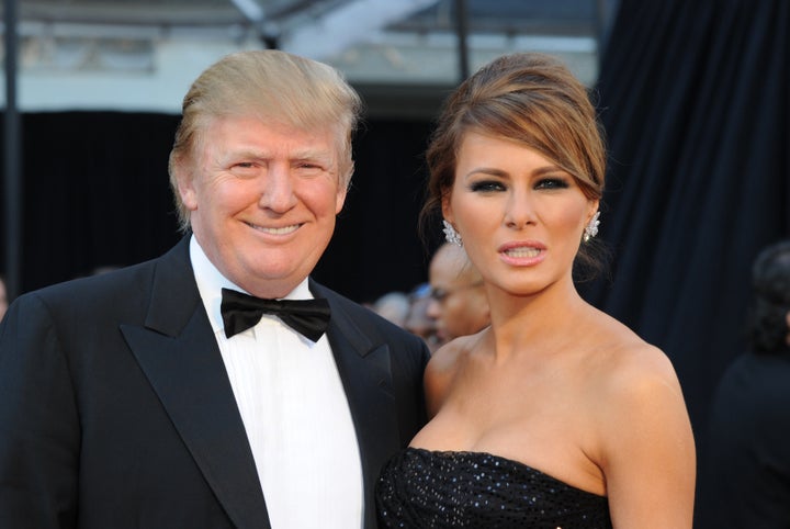 Donald Trump and his wife Melania are shown attending the 2011 Academy Awards, but the president apparenlty won't be tuning in this time around.