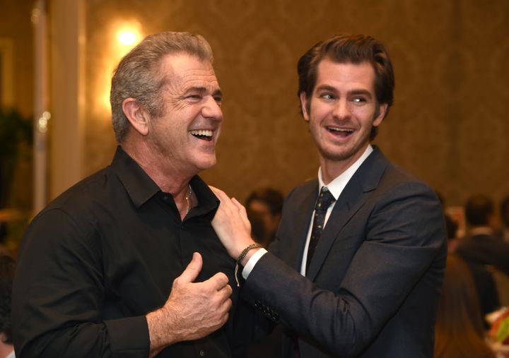 Is Mel's redemption complete? His 'Hacksaw Ridge' star Andrew Garfield thinks so