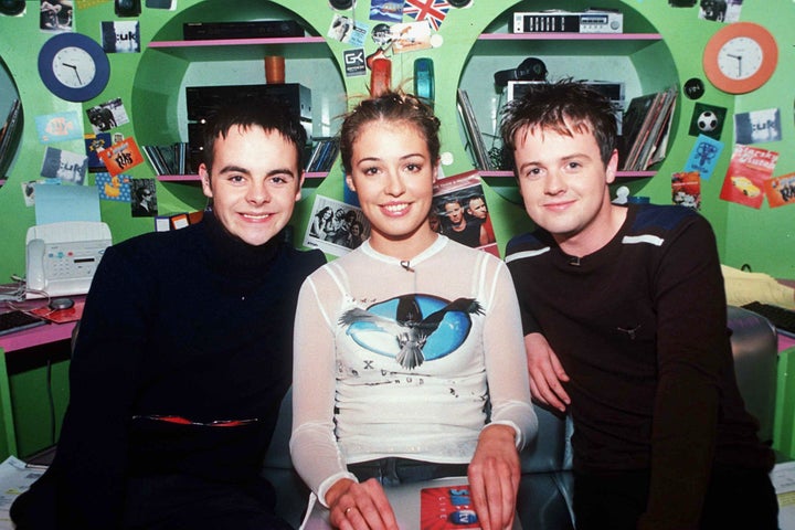 Ant and Dec with Cat Deeley on 'SM:TV Live'