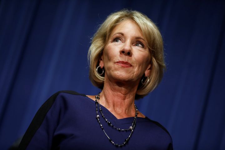 Education Secretary Betsy DeVos told her audience at CPAC that "my job isn’t to win a popularity contest with the media or the education establishment here in Washington."