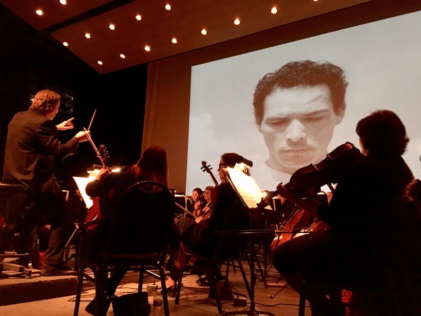 The El Paso Symphony Orchestra performs the score of iconic Mexican film <em>Redes,</em> during <em>Music Unwound</em> festiv